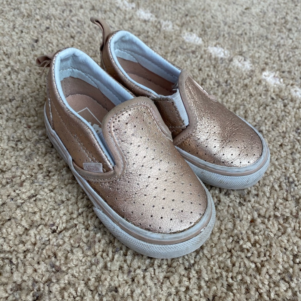 Pink Metallic Vans